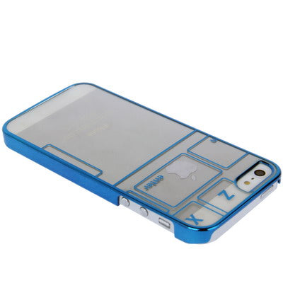 Keyboard Style Ultra Slim Transparent Plastic Case for iPhone 5