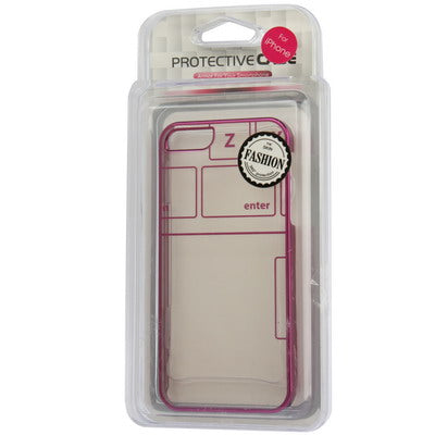 Keyboard Style Ultra Slim Transparent Plastic Case for iPhone 5