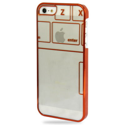 Keyboard Style Ultra Slim Transparent Plastic Case for iPhone 5