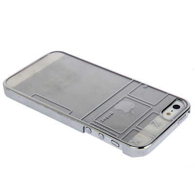 Keyboard Style Ultra Slim Transparent Plastic Case for iPhone 5