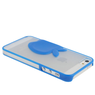 Emboss Apple Style Translucent Protective Case for iPhone 5 & 5