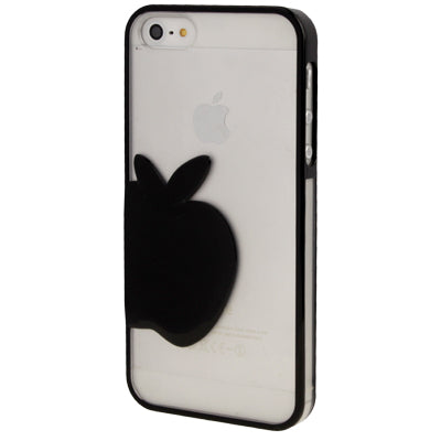 Emboss Apple Style Translucent Protective Case for iPhone 5 & 5
