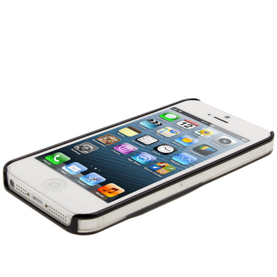 Emboss Apple Style Translucent Protective Case for iPhone 5 & 5