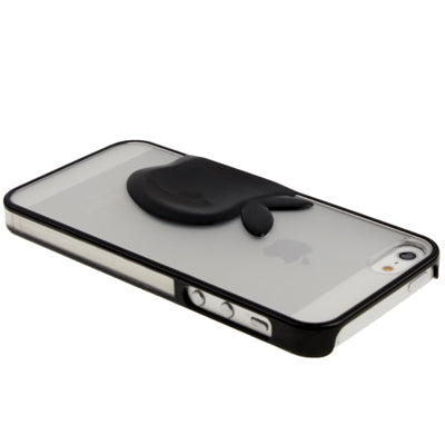 Emboss Apple Style Translucent Protective Case for iPhone 5 & 5