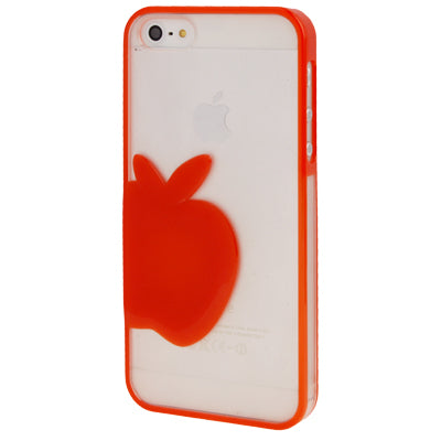 Emboss Apple Style Translucent Protective Case for iPhone 5 & 5
