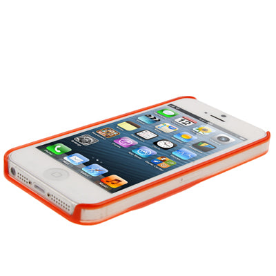 Emboss Apple Style Translucent Protective Case for iPhone 5 & 5