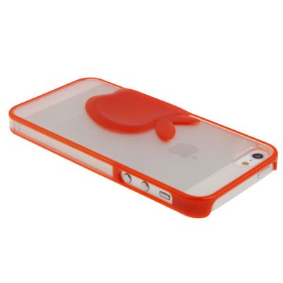 Emboss Apple Style Translucent Protective Case for iPhone 5 & 5