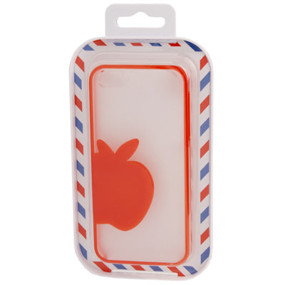 Emboss Apple Style Translucent Protective Case for iPhone 5 & 5
