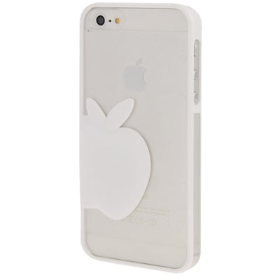 Emboss Apple Style Translucent Protective Case for iPhone 5 & 5