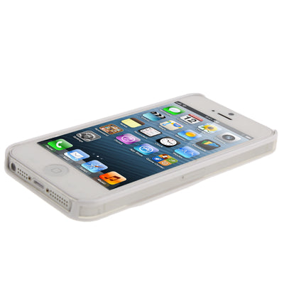 Emboss Apple Style Translucent Protective Case for iPhone 5 & 5