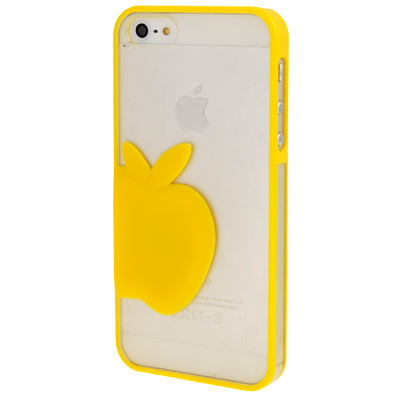 Emboss Apple Style Translucent Protective Case for iPhone 5 & 5