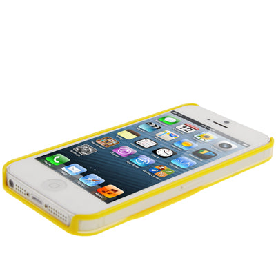 Emboss Apple Style Translucent Protective Case for iPhone 5 & 5