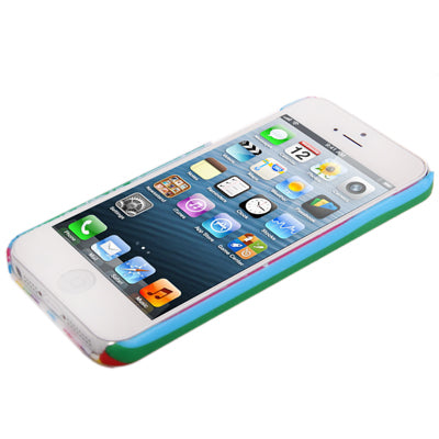 Colour Pattern Scratch Resistance Plastic Protective Case for iPhone 5 & 5s & SE