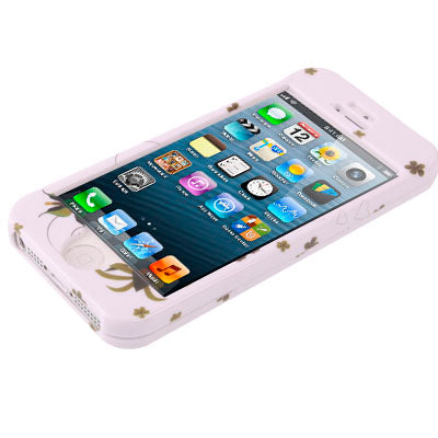 2 in 1 (Front + Back) Sunflower Pattern Detachable Plastic Protective Case for iPhone 5 & 5s & SE