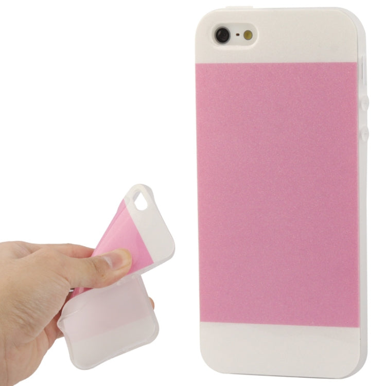 2-color Series Shimmering Powder TPU Case for iPhone 5 & 5s & SE & SE
