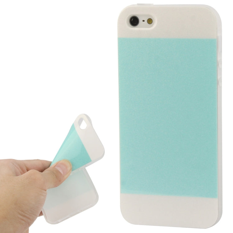 2-color Series Shimmering Powder TPU Case for iPhone 5 & 5s & SE & SE