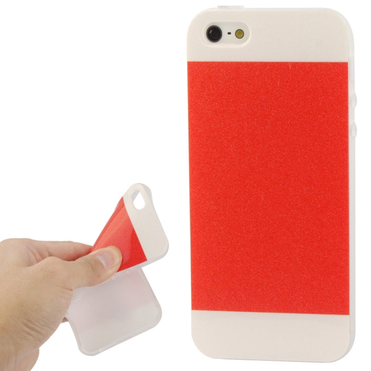 2-color Series Shimmering Powder TPU Case for iPhone 5 & 5s & SE & SE
