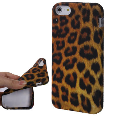 Yellow Leopard Series TPU case for iPhone 5 & 5s & SE & SE