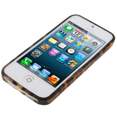 Yellow Leopard Series TPU case for iPhone 5 & 5s & SE & SE
