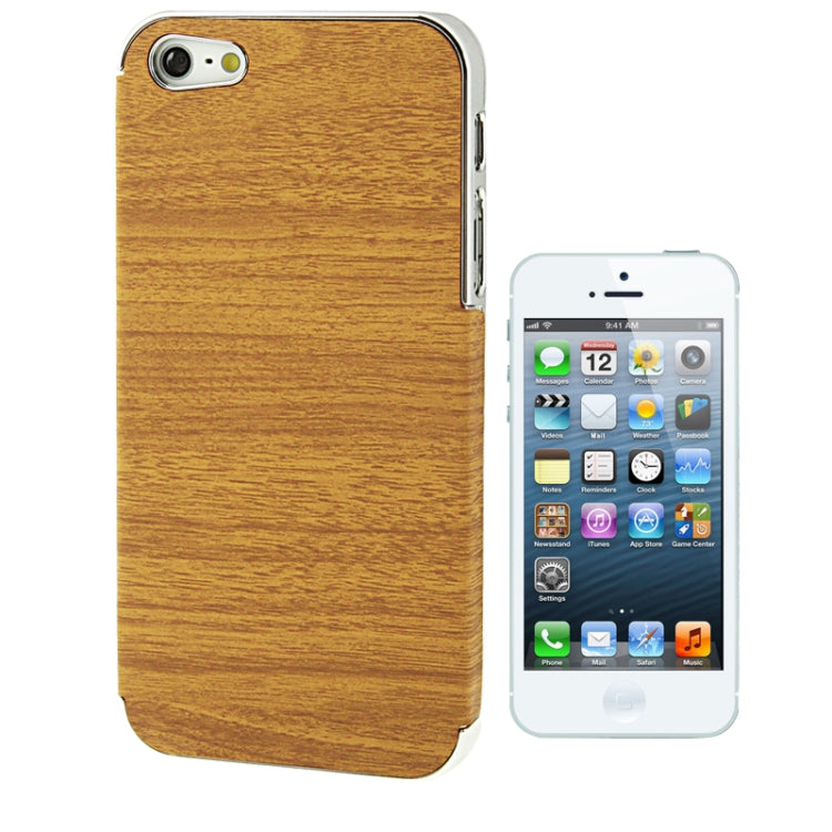 Wood Texture Plastic Case for iPhone 5