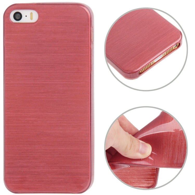 Brushed Texture TPU Case for iPhone 5 & 5s & SE & SE