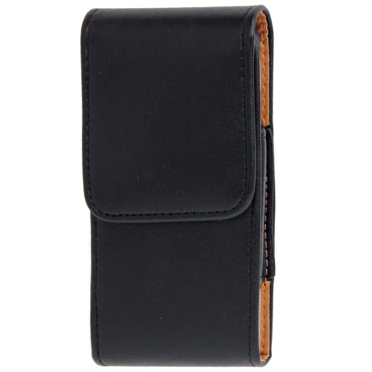 Waist Pack Leather Case with Belt Clip for iPhone 5 & 5C & 5S (Black)