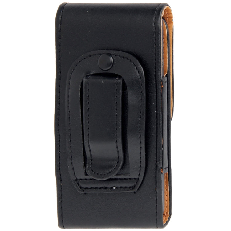 Waist Pack Leather Case with Belt Clip for iPhone 5 & 5C & 5S (Black)