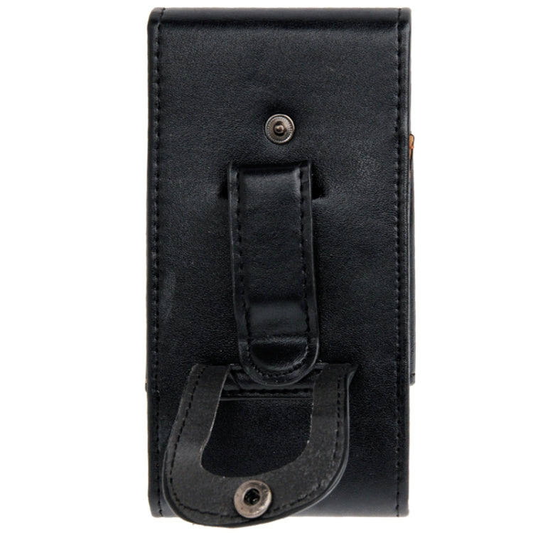 Waist Pack Leather Case with Belt Clip for iPhone 5 & 5C & 5S (Black)