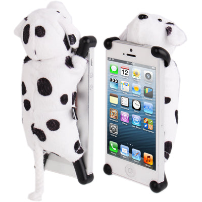 Three-dimensional Plush Dalmatian Doll Protected Case for iPhone 5 & 5s & SE
