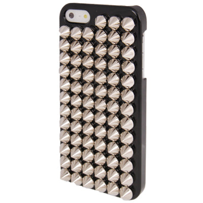 Silver Punk Pyramid Studded Style Studs Rivet Hard Back Case for iPhone 5 & 5s & SE