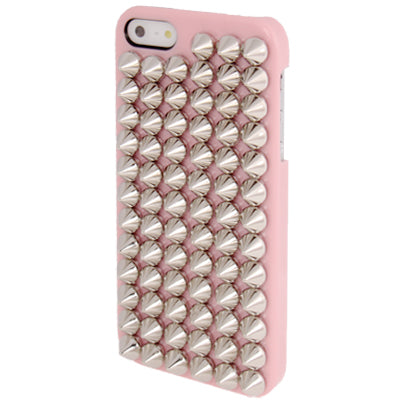 Silver Punk Pyramid Studded Style Studs Rivet Hard Back Case for iPhone 5 & 5s & SE