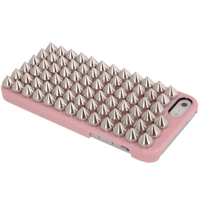 Silver Punk Pyramid Studded Style Studs Rivet Hard Back Case for iPhone 5 & 5s & SE