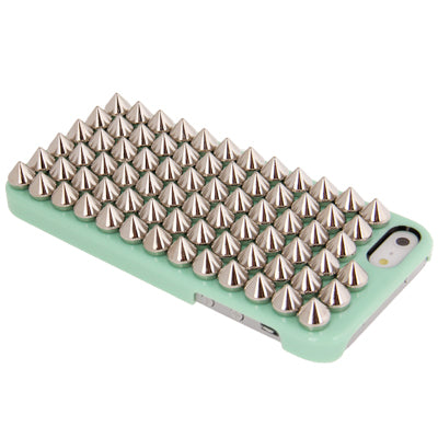 Silver Punk Pyramid Studded Style Studs Rivet Hard Back Case for iPhone 5 & 5s & SE