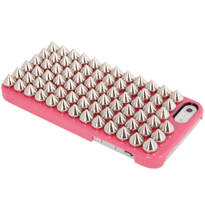 Silver Punk Pyramid Studded Style Studs Rivet Hard Back Case for iPhone 5 & 5s & SE