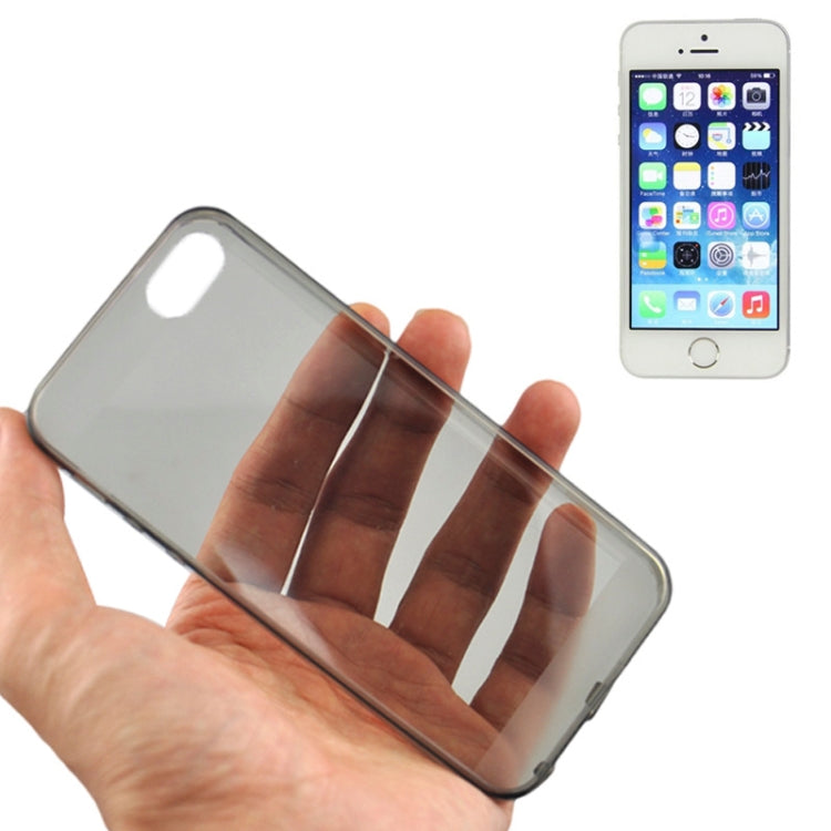 0.45mm Ultra-thin Polycarbonate Material TPU & Jelly Case for iPhone 5 & 5s & SE