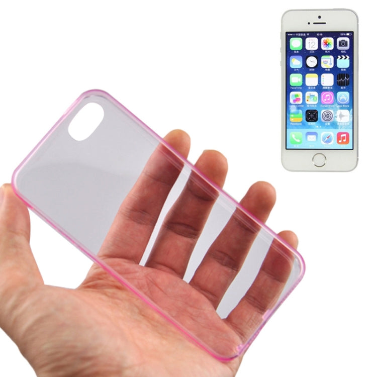 0.45mm Ultra-thin Polycarbonate Material TPU & Jelly Case for iPhone 5 & 5s & SE