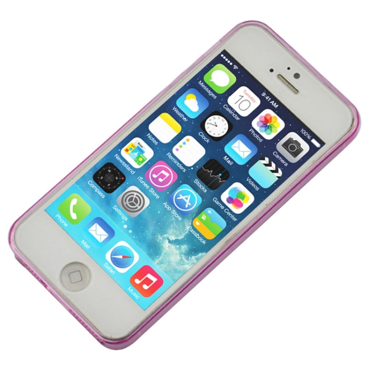 0.45mm Ultra-thin Polycarbonate Material TPU & Jelly Case for iPhone 5 & 5s & SE