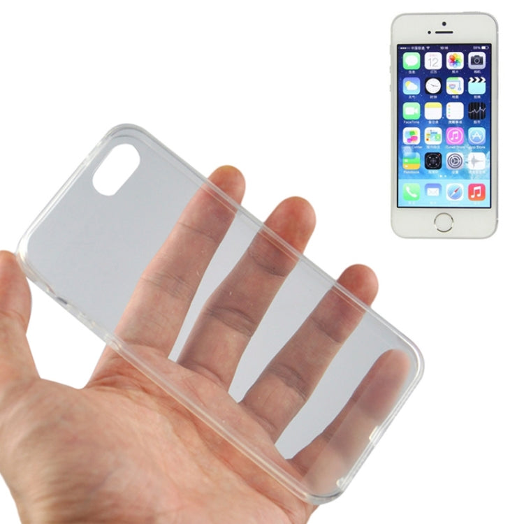 0.45mm Ultra-thin Polycarbonate Material TPU & Jelly Case for iPhone 5 & 5s & SE