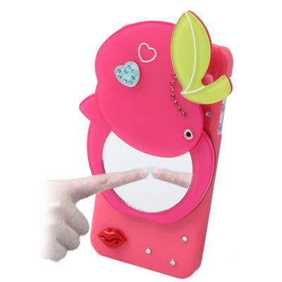 3D Red Apple Acrylic Mirror Case for iPhone 5 & 5s & SE