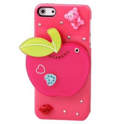 3D Red Apple Acrylic Mirror Case for iPhone 5 & 5s & SE