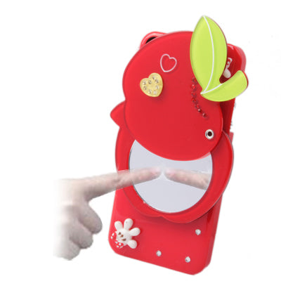 3D Red Apple Acrylic Mirror Case for iPhone 5 & 5s & SE