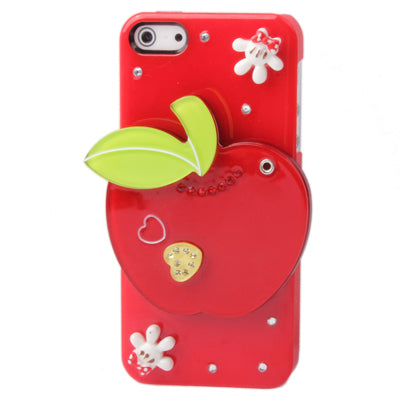 3D Red Apple Acrylic Mirror Case for iPhone 5 & 5s & SE