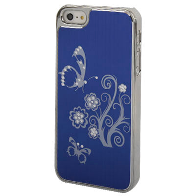 Butterfly Pattern Diamond Electroplated Plastic Shell for iPhone 5 & 5s & SE