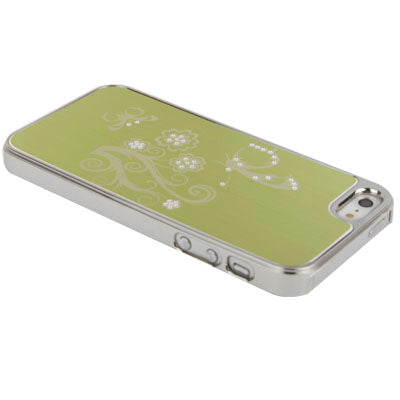 Butterfly Pattern Diamond Electroplated Plastic Shell for iPhone 5 & 5s & SE