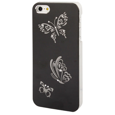 Butterfly Pattern Silver Plating Plastic Case for iPhone 5 & 5s & SE
