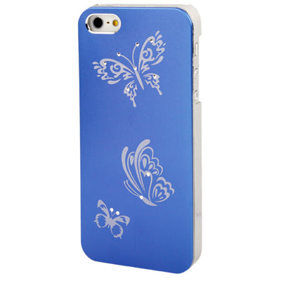Butterfly Pattern Silver Plating Plastic Case for iPhone 5 & 5s & SE