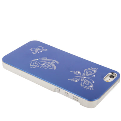 Butterfly Pattern Silver Plating Plastic Case for iPhone 5 & 5s & SE