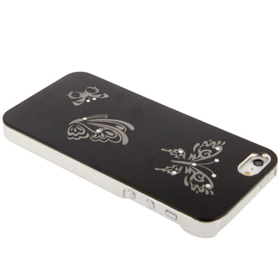 Butterfly Pattern Silver Plating Plastic Case for iPhone 5 & 5s & SE