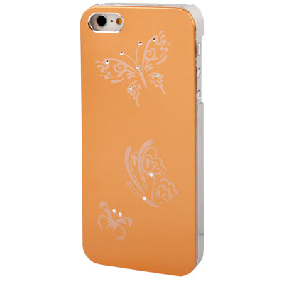 Butterfly Pattern Silver Plating Plastic Case for iPhone 5 & 5s & SE