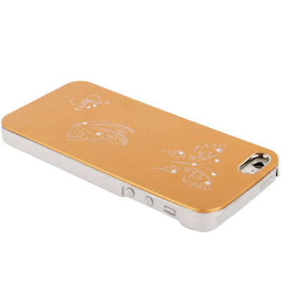 Butterfly Pattern Silver Plating Plastic Case for iPhone 5 & 5s & SE